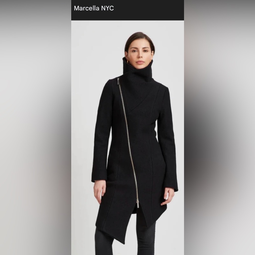 Marcella NYC Maren Asymmetrical Coat